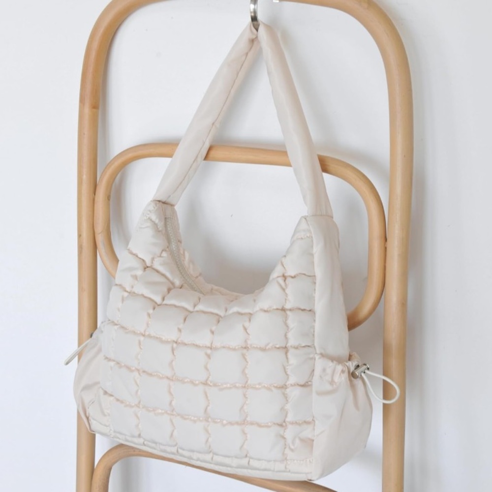 Puffer Quilted Shoulder Bag - Picture 3 of 14
